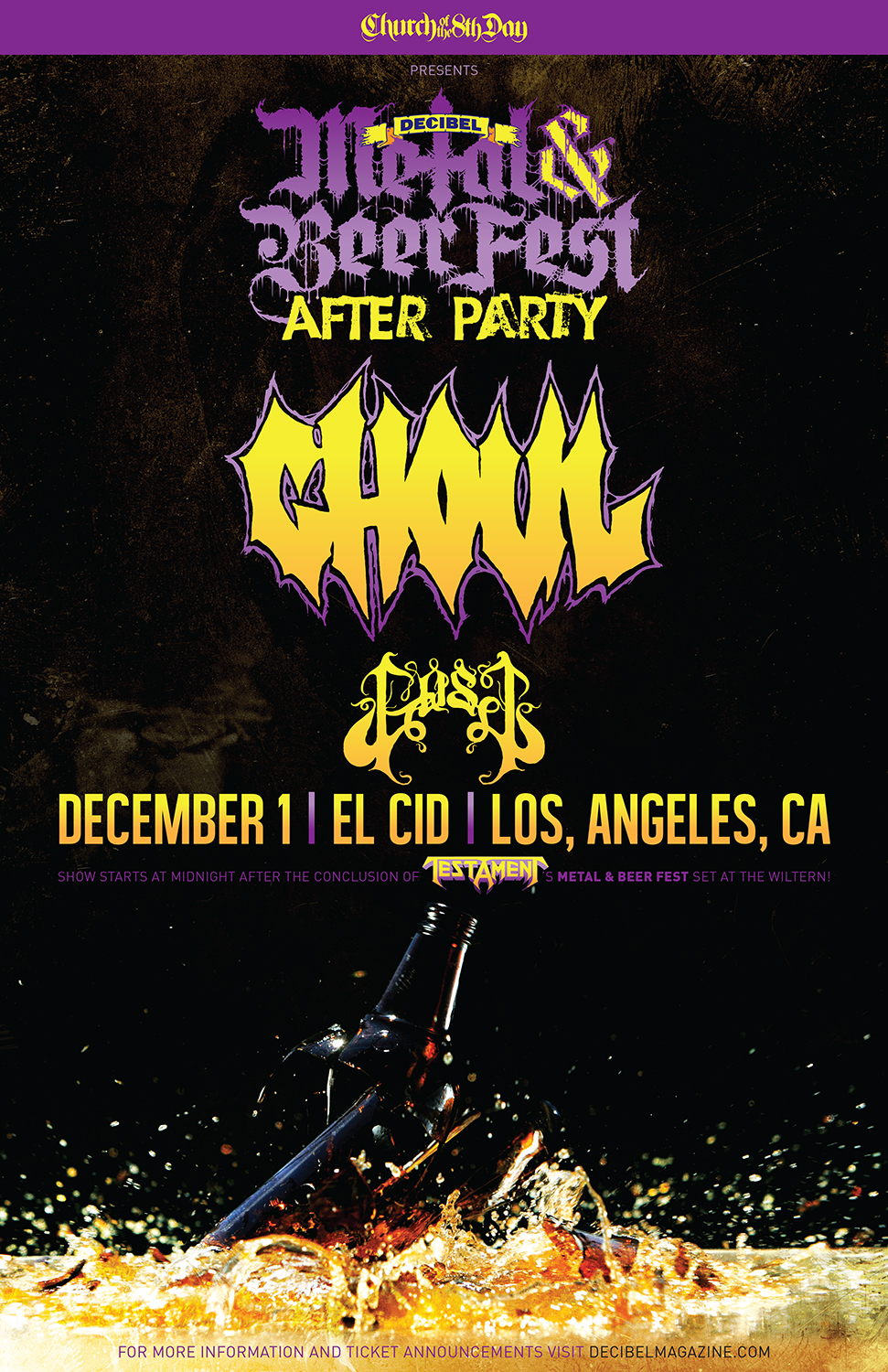 Ghoul and GosT Announced for Decibel Metal & Beer Fest: LA After Party ...