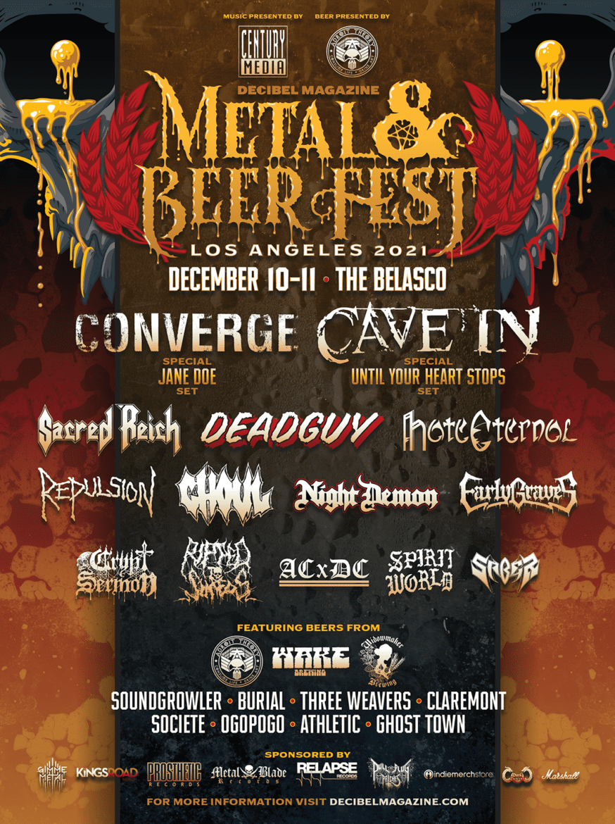 Full Brewery Lineup for Decibel Magazine Metal & Beer Fest L.A