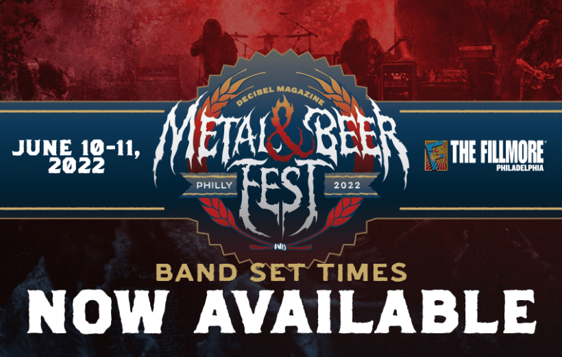 Set Times Announced for Decibel Magazine Metal & Beer Fest Philly 2022